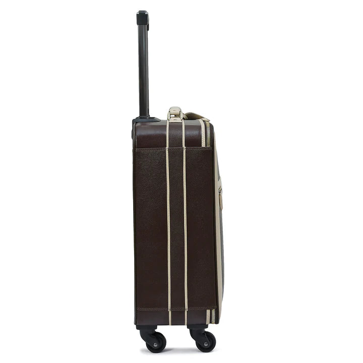 Franzy Leather Trolley - Chocolate