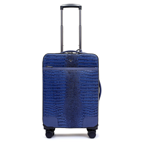 Croco Franzy Leather Trolley - Stardust