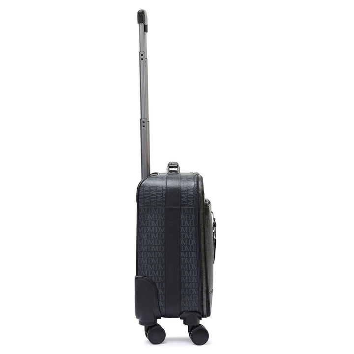 Monogram Leather Overnighter Trolley - Black