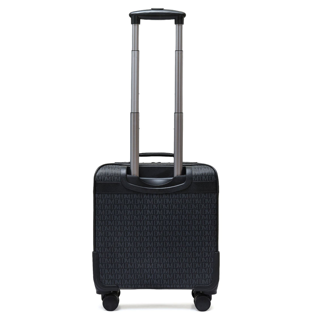 Monogram Leather Overnighter Trolley - Black