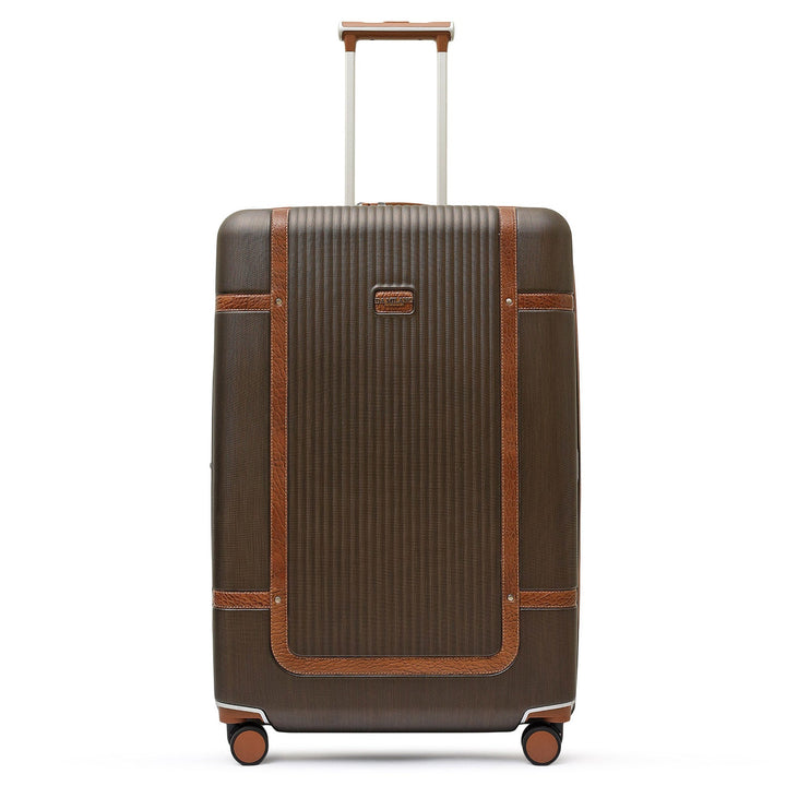 PC Elephant Leather Check-in Large Trolley - Bronze & Cognac