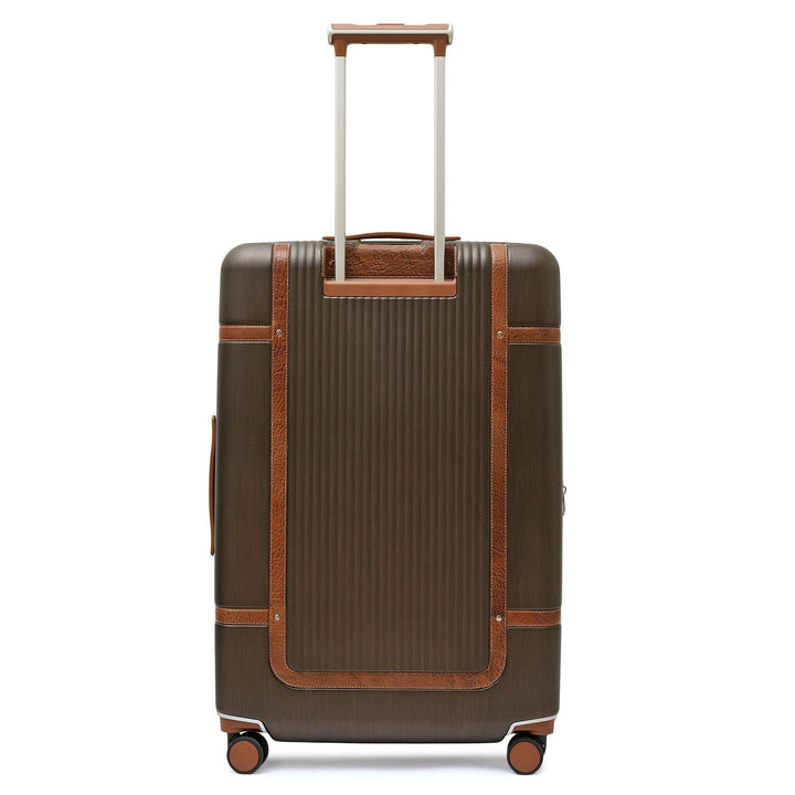 PC Elephant Leather Check-in Large Trolley - Bronze & Cognac