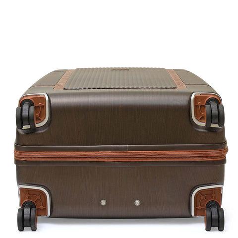 PC Elephant Leather Check-in Large Trolley - Bronze & Cognac