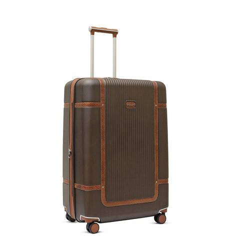 PC Elephant Leather Check-in Medium Trolley - Bronze & Cognac