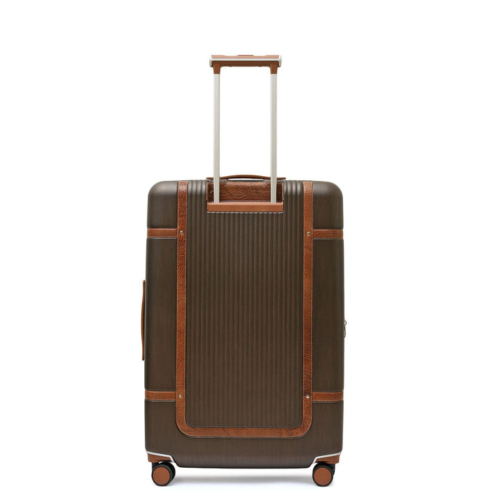 PC Elephant Leather Check-in Medium Trolley - Bronze & Cognac
