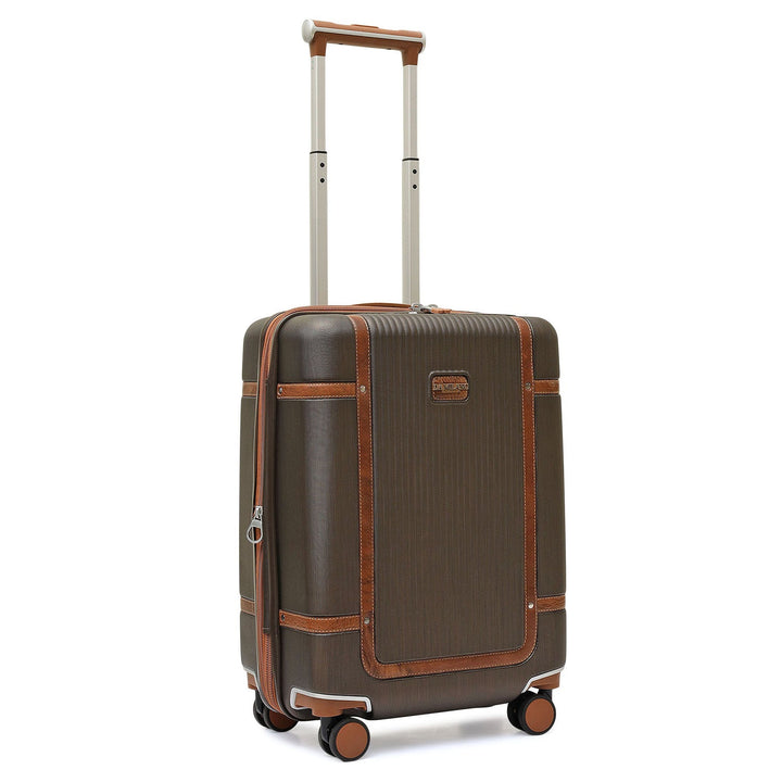 PC Elephant Leather Cabin Trolley - Bronze & Cognac