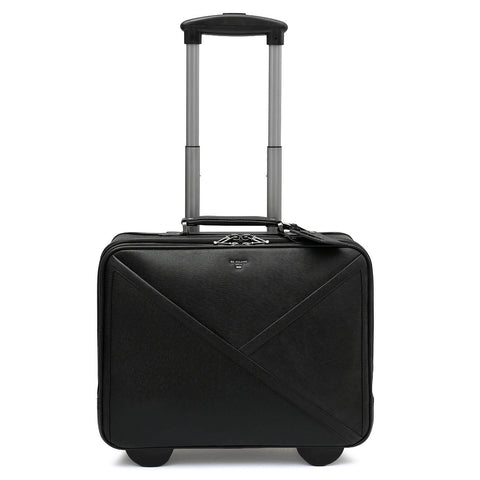 Franzy Leather Cabin Trolley â€“ Black