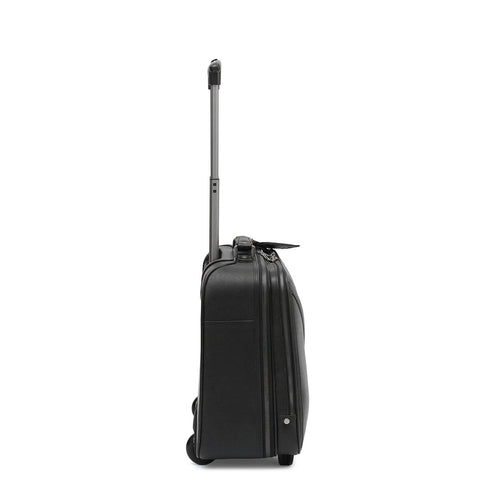 Franzy Leather Cabin Trolley â€“ Black