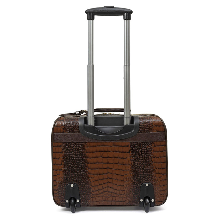 Croco Franzy Leather Trolley - Date