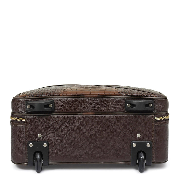 Croco Franzy Leather Trolley - Date
