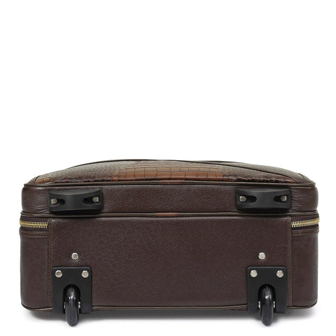 Croco Franzy Leather Trolley - Date