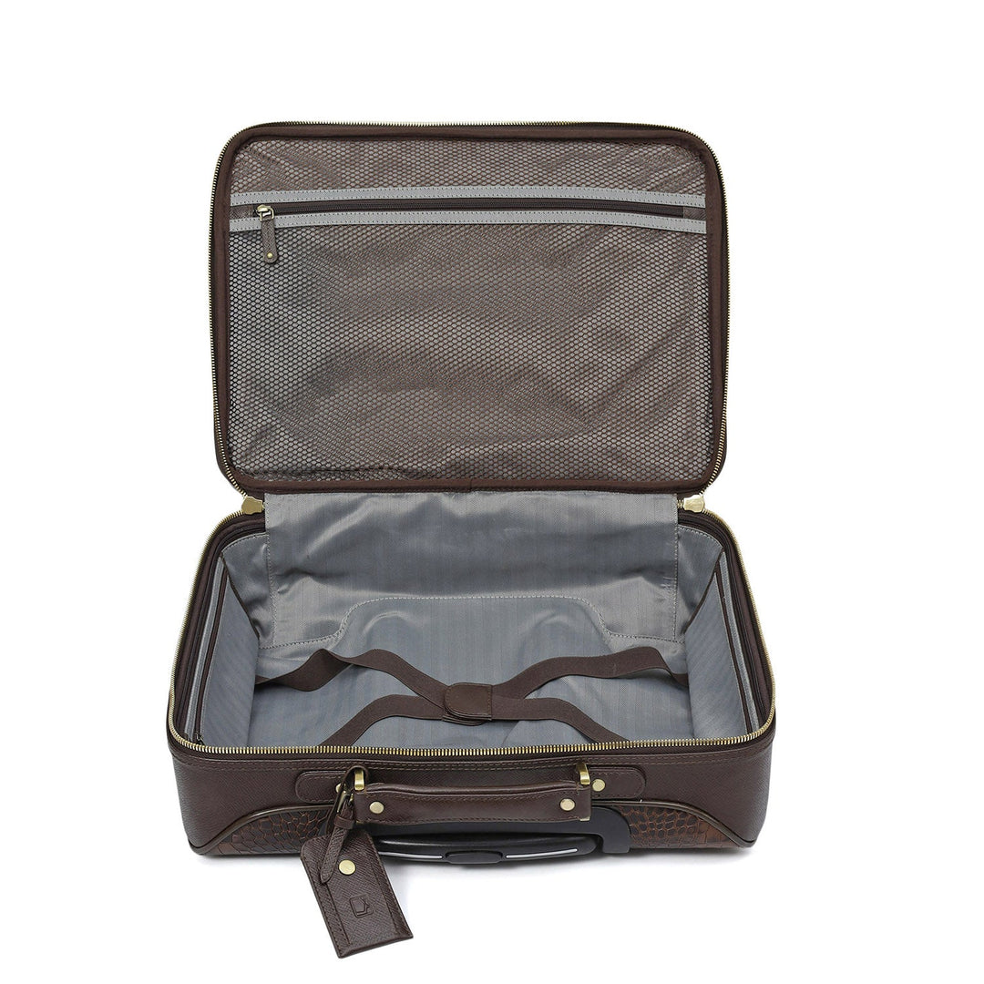Croco Franzy Leather Trolley - Date