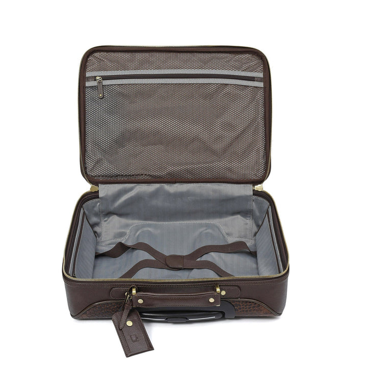 Croco Franzy Leather Trolley - Date