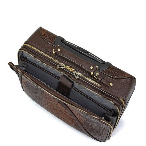 Croco Franzy Leather Trolley - Date