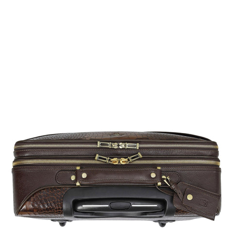 Croco Franzy Leather Trolley - Date