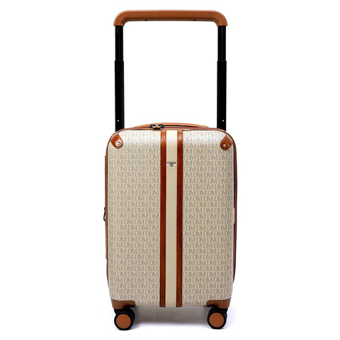 Monogram Franzy Leather Trolley - Chalk