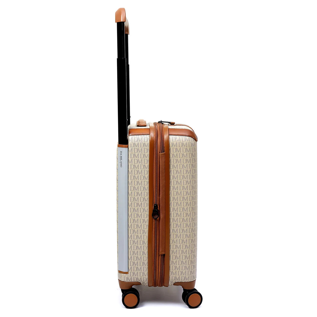 Monogram Franzy Leather Trolley - Chalk