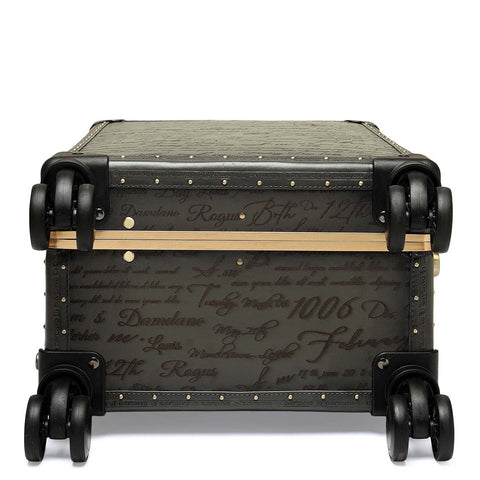 Signato Leather Trunk Trolley - Grey