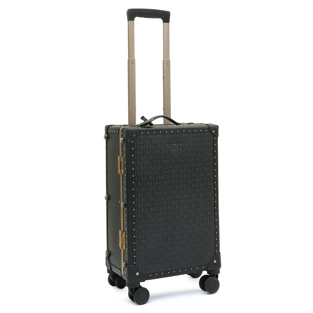 Monogram Franzy Leather Trunk Trolley  - Black