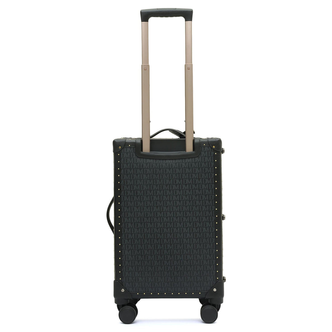 Monogram Franzy Leather Trunk Trolley  - Black