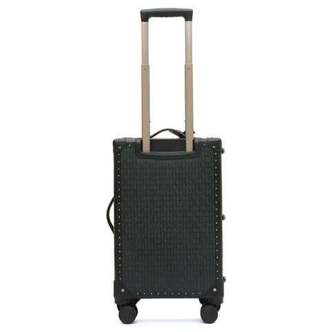Monogram Franzy Leather Trunk Trolley  - Black