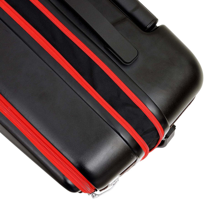 Check-In PC Trolley (L)- Black & Burgundy