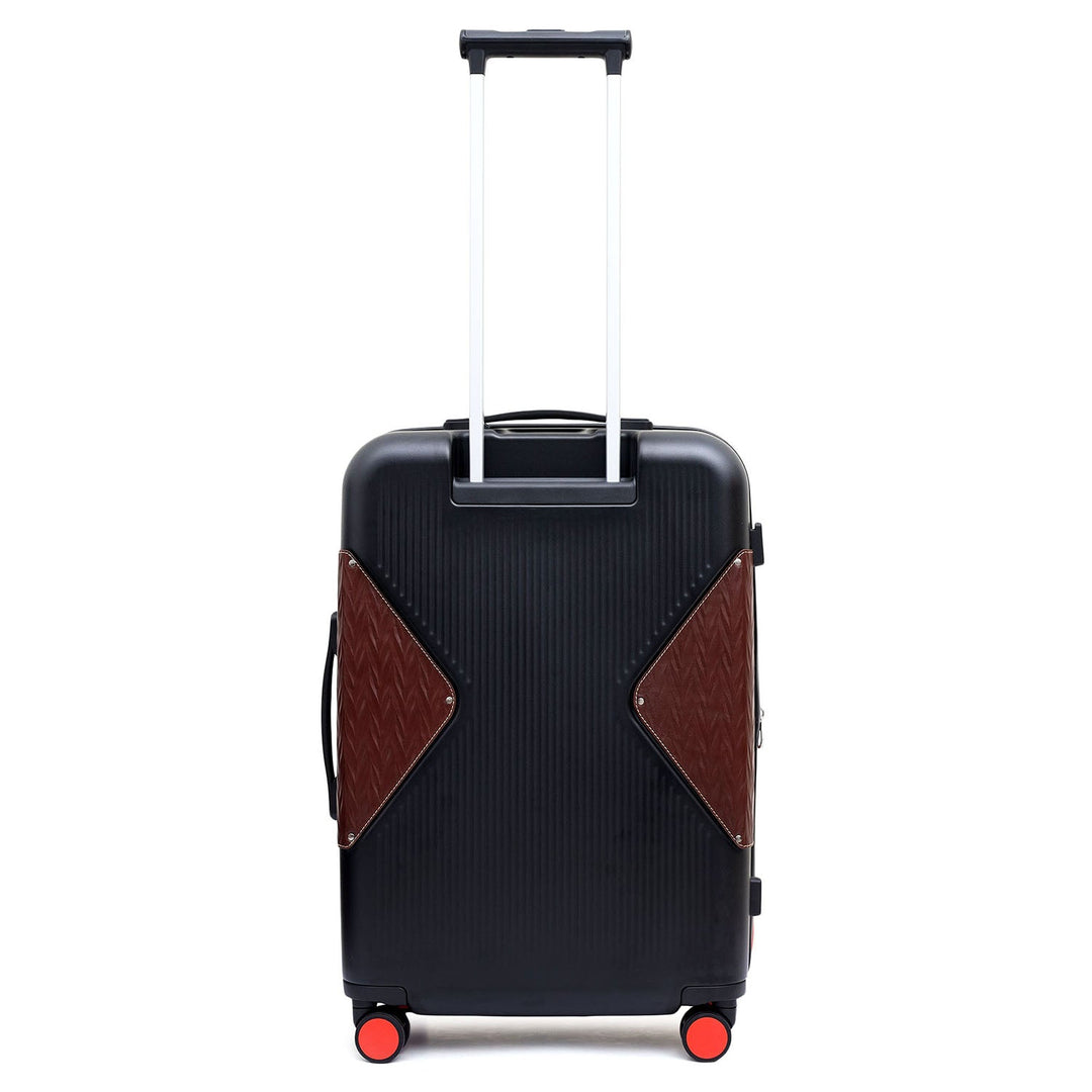 Check-In PC Trolley (L)- Black & Burgundy