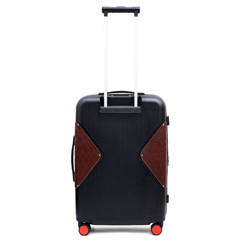 Check-In PC Trolley (L)- Black & Burgundy