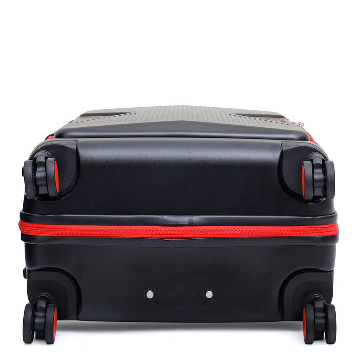 Check-In PC Trolley (L)- Black & Burgundy