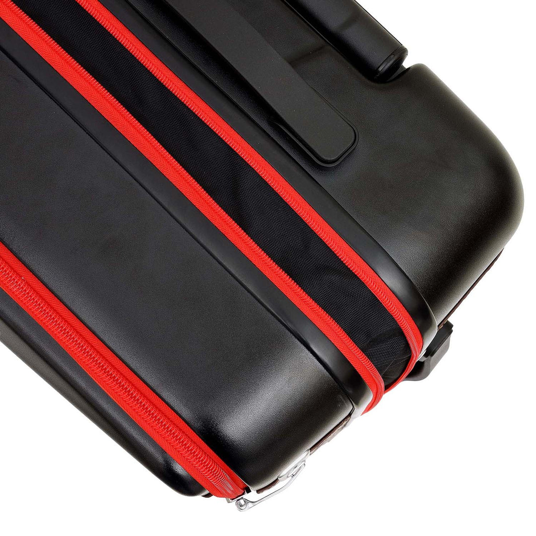 Check-In PC Trolley (M) - Black & Burgundy