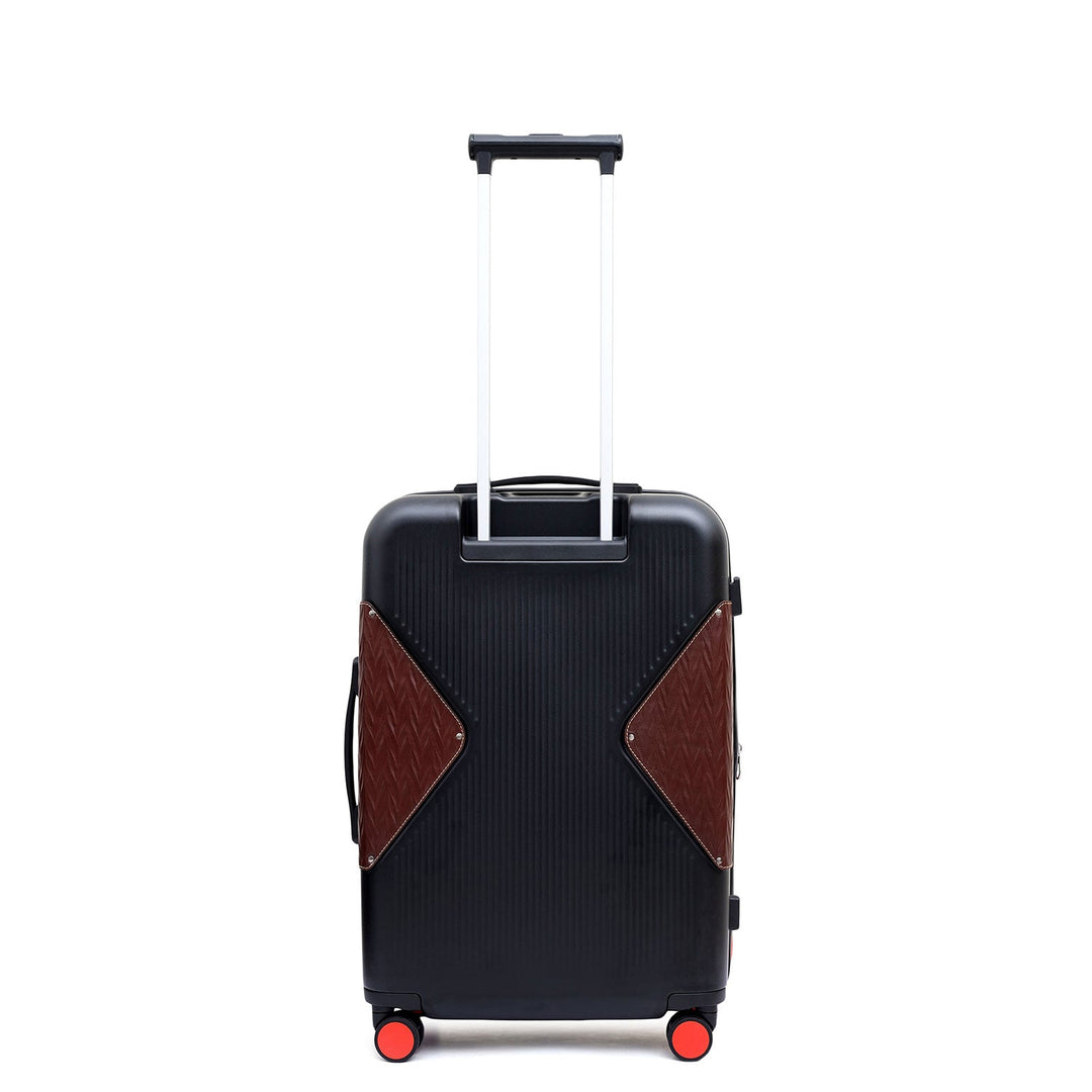 Check-In PC Trolley (M) - Black & Burgundy