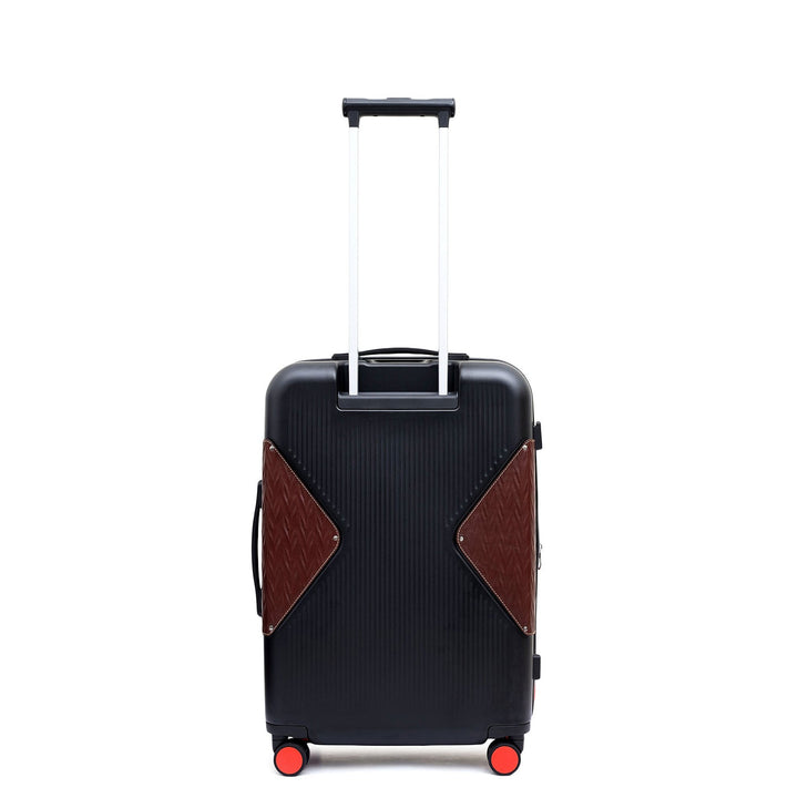 Check-In PC Trolley (M) - Black & Burgundy
