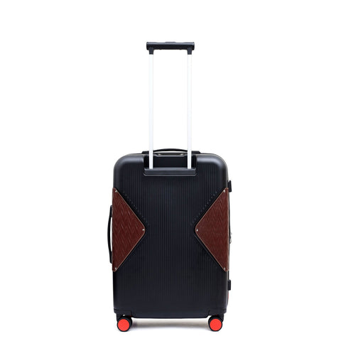 Check-In PC Trolley (M) - Black & Burgundy