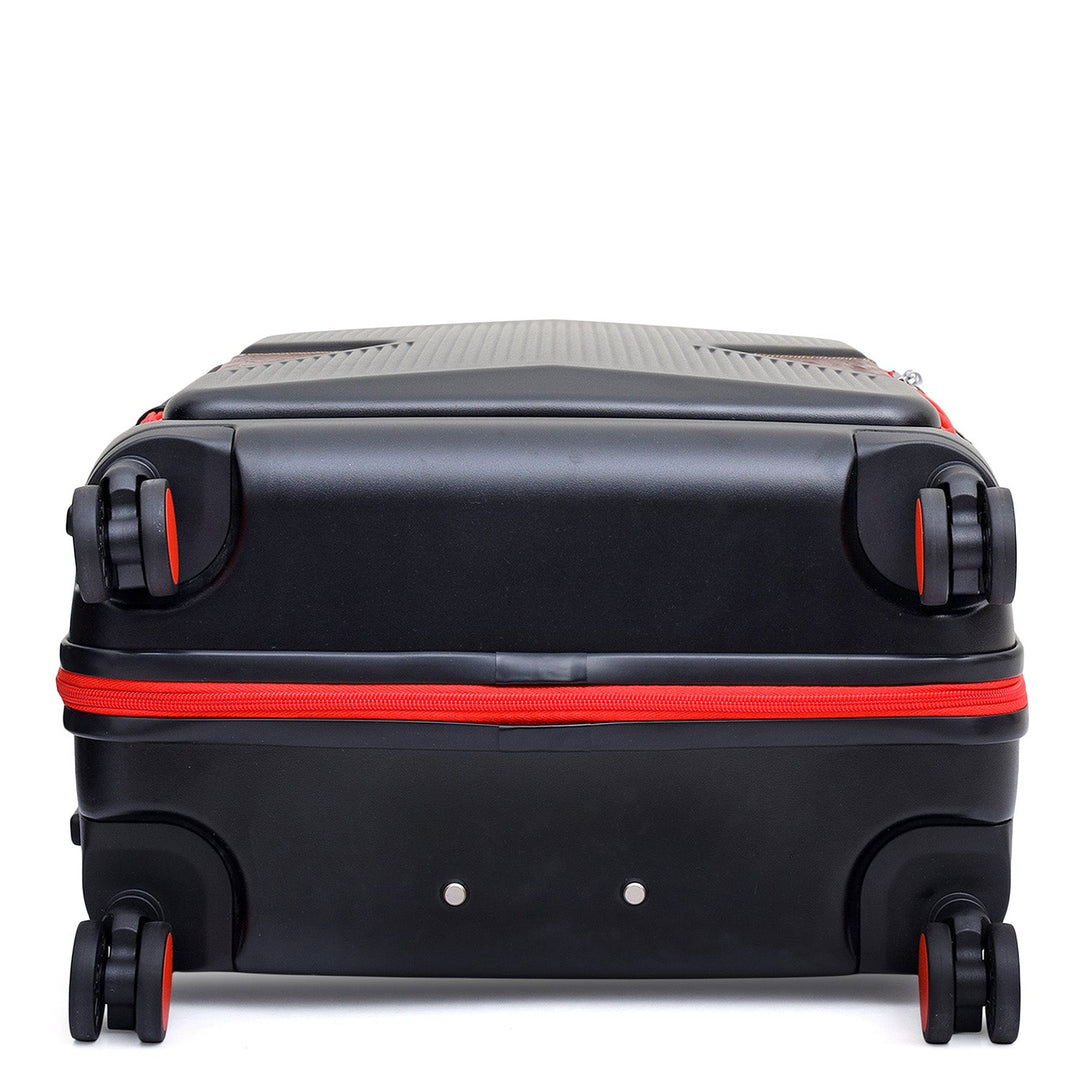 Check-In PC Trolley (M) - Black & Burgundy