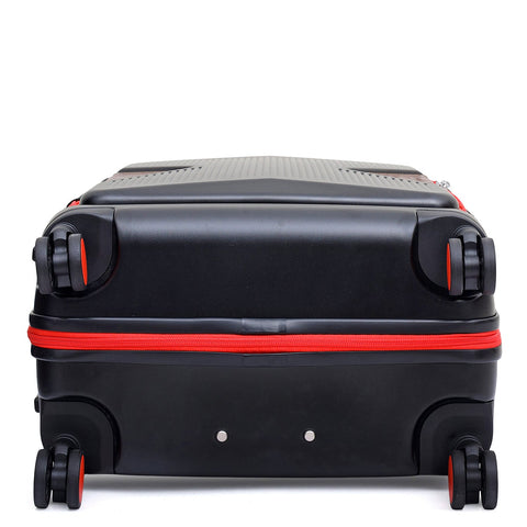 Check-In PC Trolley (M) - Black & Burgundy
