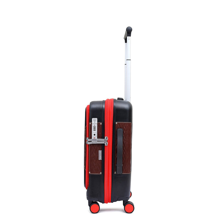 Cabin PC Trolley (S) - Black & Burgundy