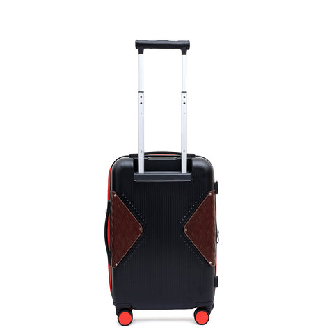 Cabin PC Trolley (S) - Black & Burgundy
