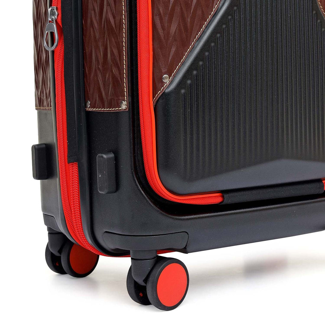 Cabin PC Trolley (S) - Black & Burgundy