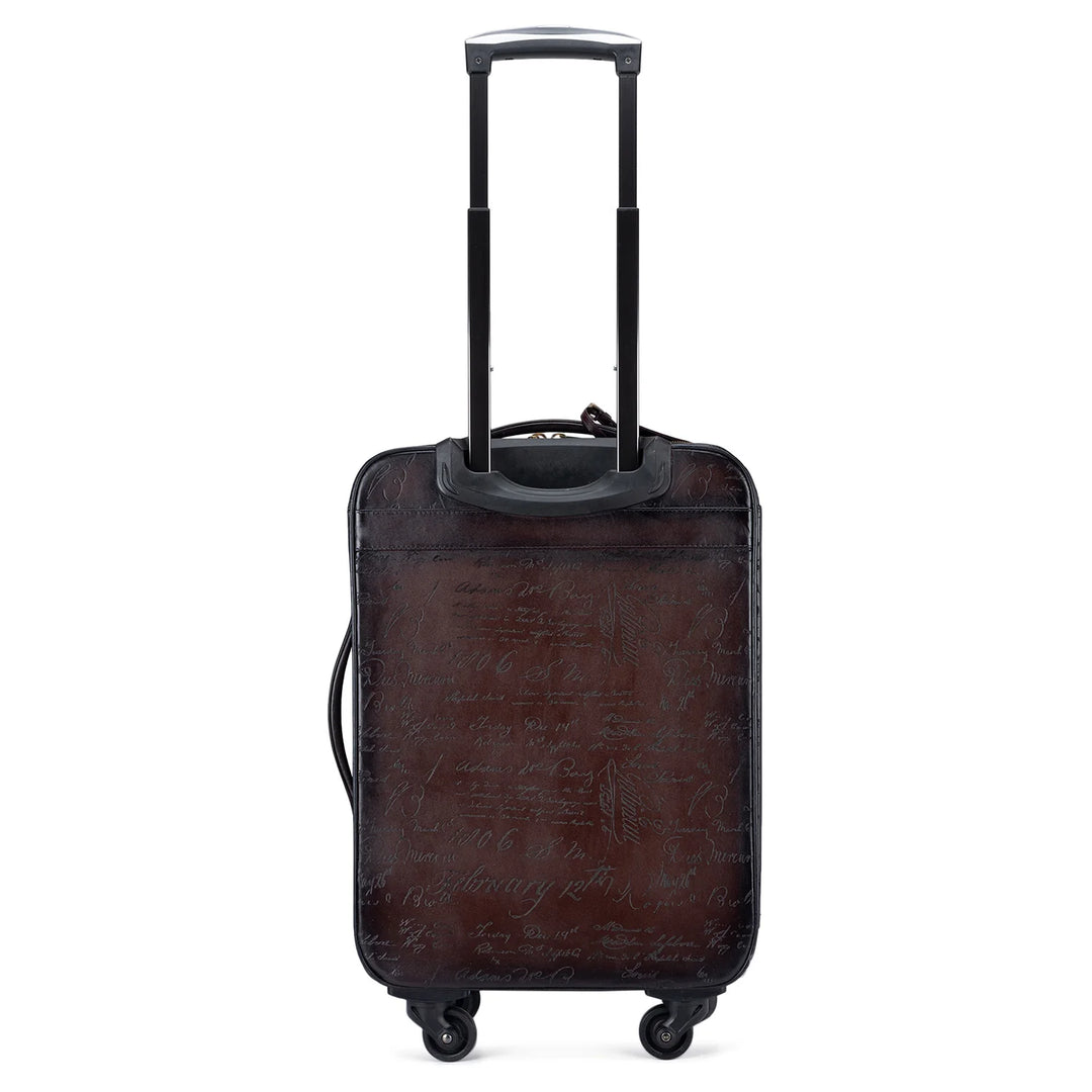 Signato Leather Trolley - Berry