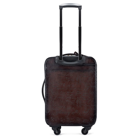 Signato Leather Trolley - Berry