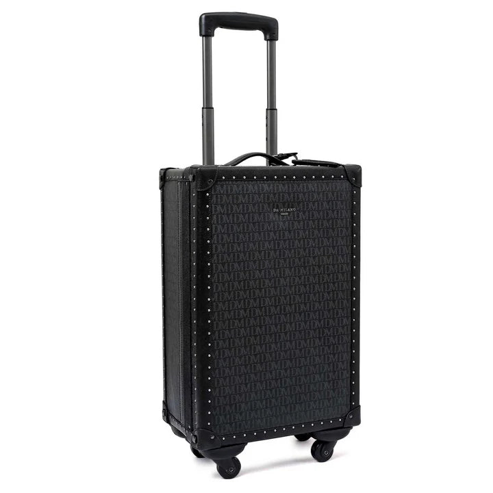 Small Monogram Leather Trolley - Black