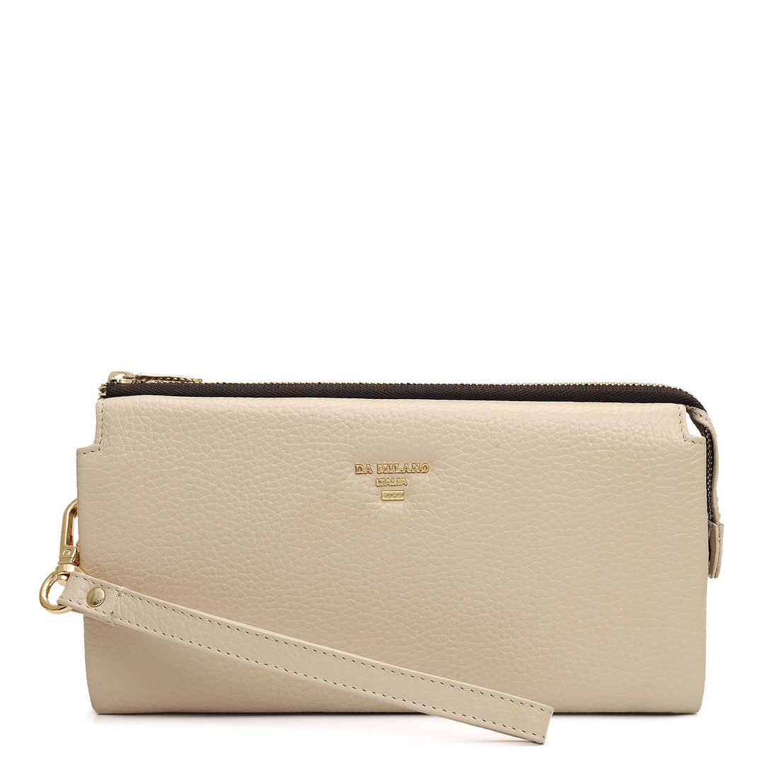 Wax Leather Ladies Wallet - Dove