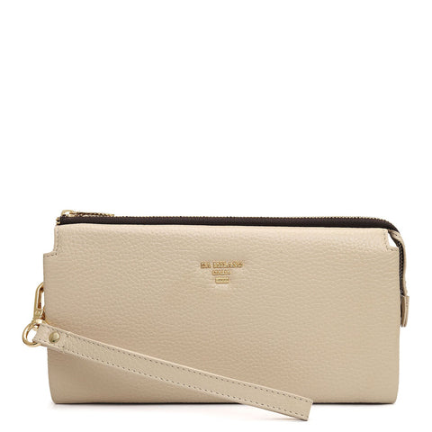 Wax Leather Ladies Wallet - Dove