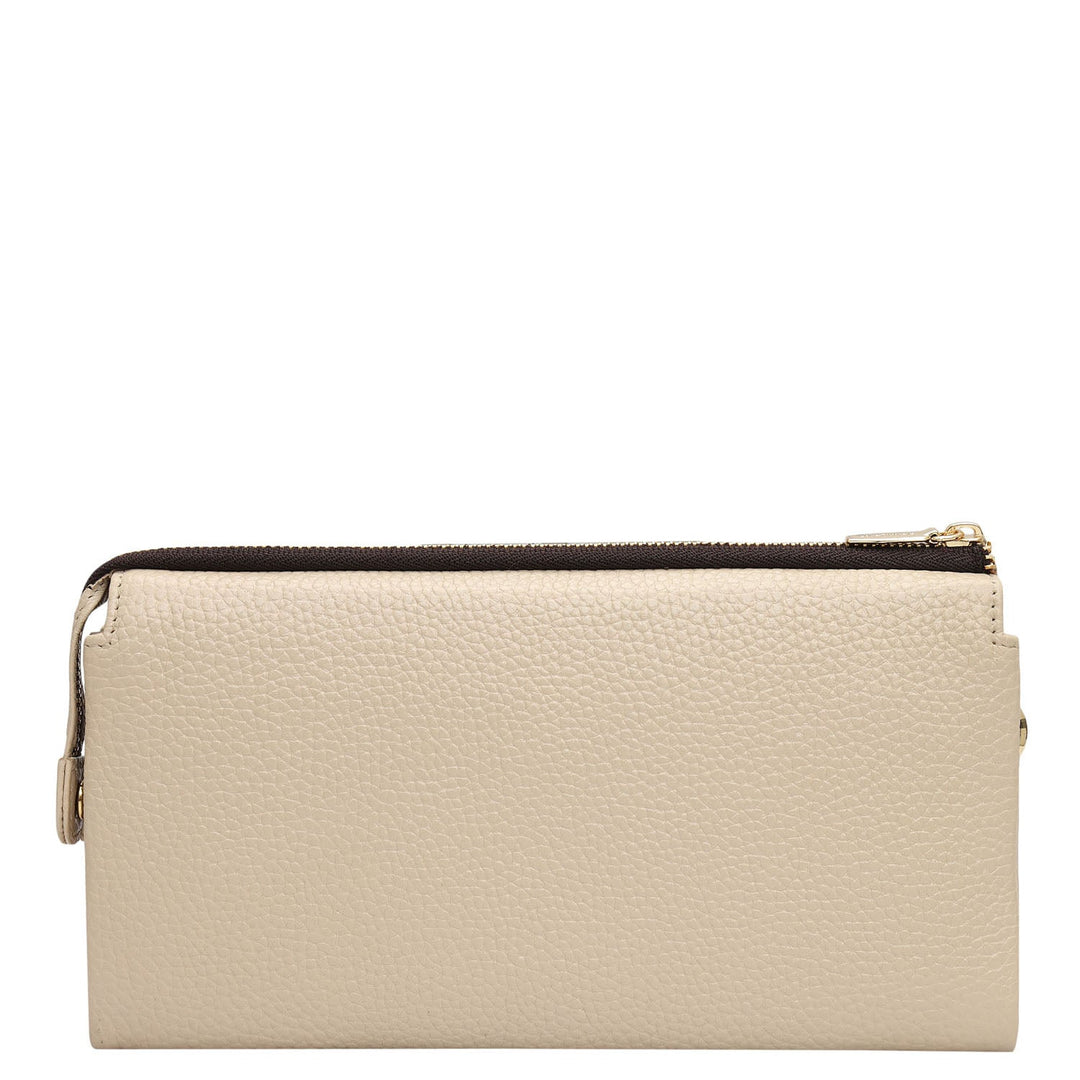 Wax Leather Ladies Wallet - Dove