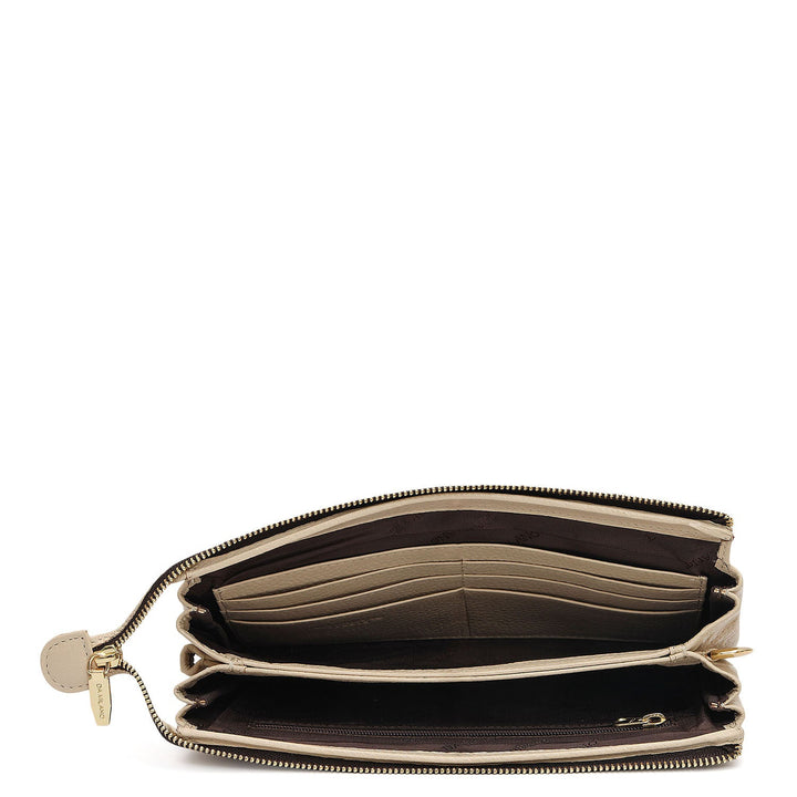 Wax Leather Ladies Wallet - Dove