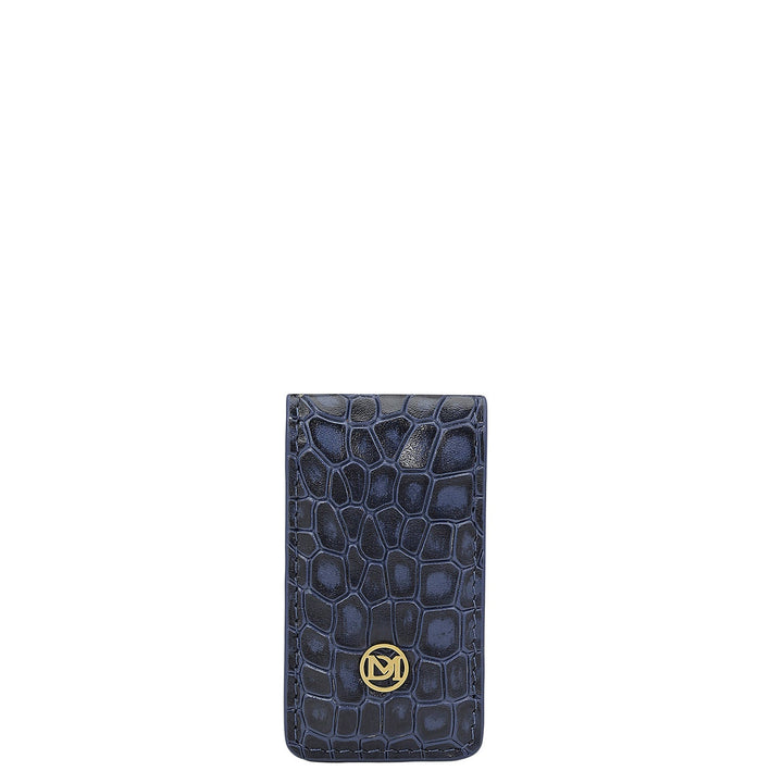 Croco Leather Money Clip - Stardust