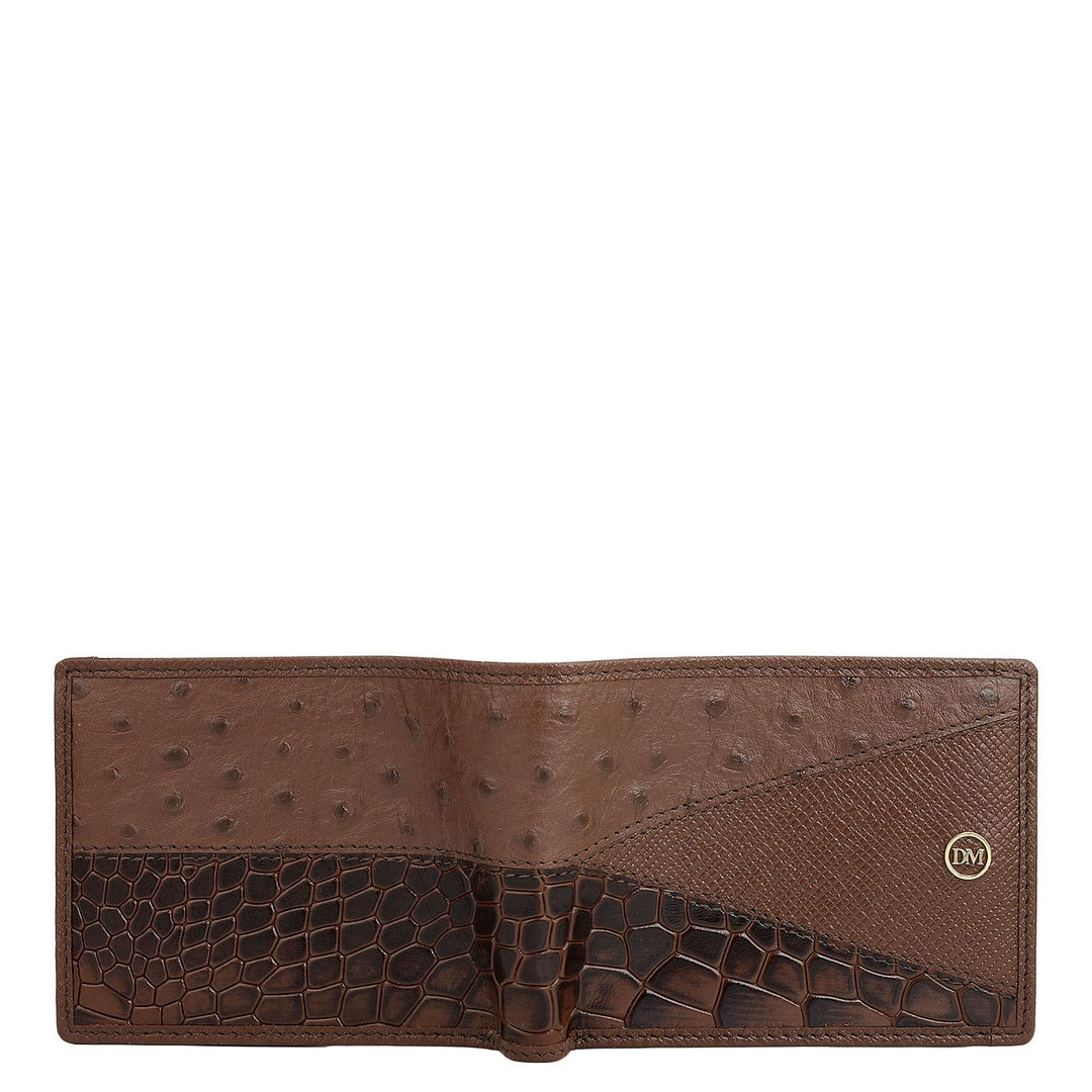 Date Bifold Leather Mens Wallet