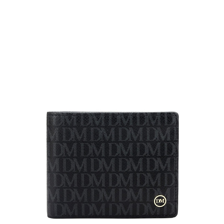 Black Bifold Leather Mens Wallet