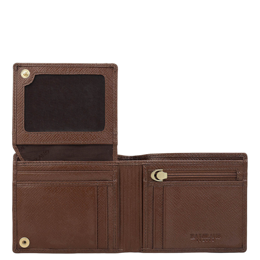 Date Bifold Leather Mens Wallet