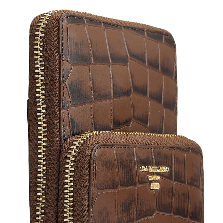 Croco Leather Crossbody - Date